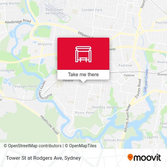 Tower St at Rodgers Ave map