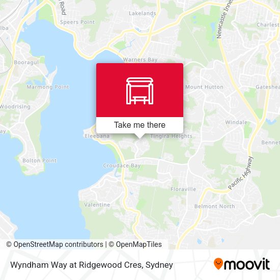 Wyndham Way at Ridgewood Cres map