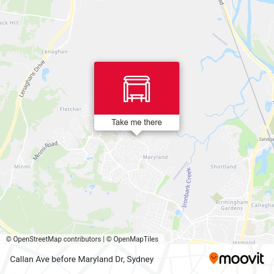 Callan Ave before Maryland Dr map