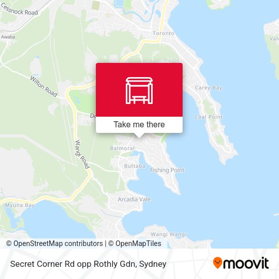 Secret Corner Rd opp Rothly Gdn map