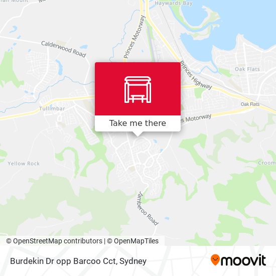 Burdekin Dr opp Barcoo Cct map