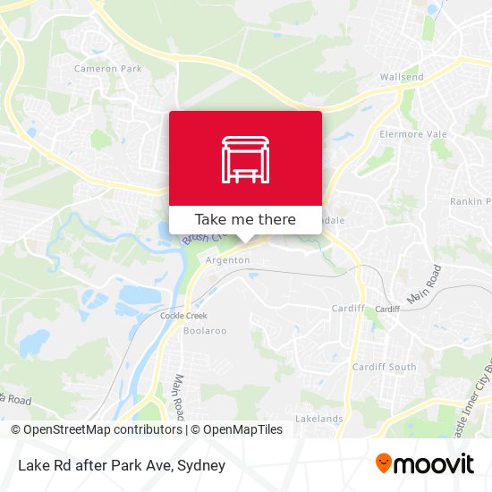 Lake Rd after Park Ave map