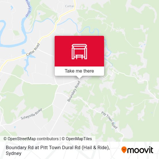 Boundary Rd at Pitt Town Dural Rd (Hail & Ride) map