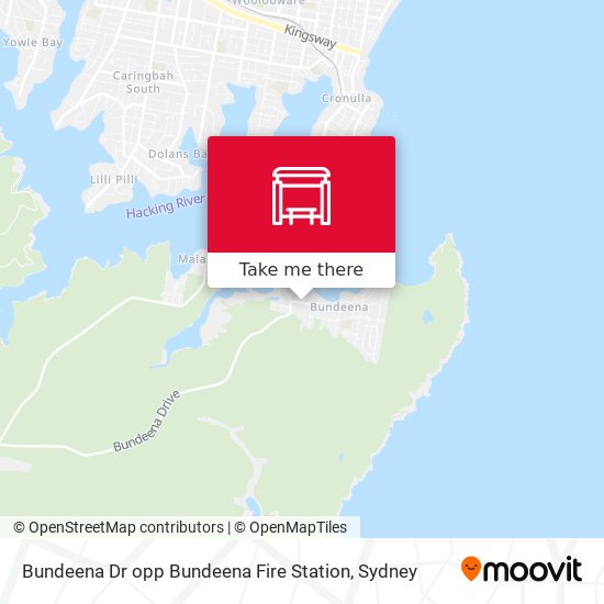 Bundeena Dr opp Bundeena Fire Station map