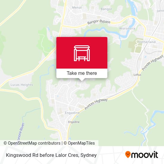 Kingswood Rd before Lalor Cres map