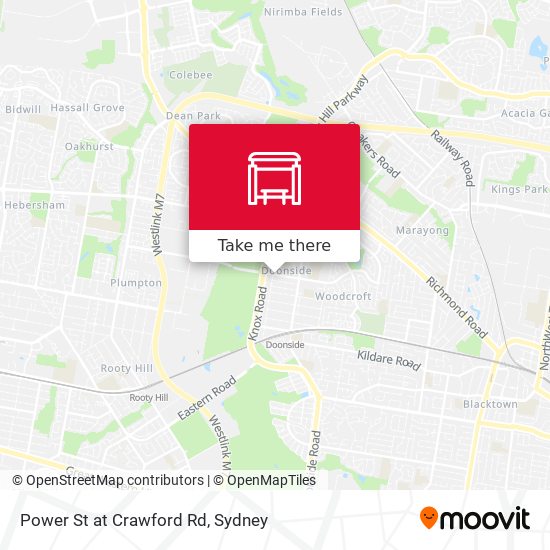 Power St at Crawford Rd map