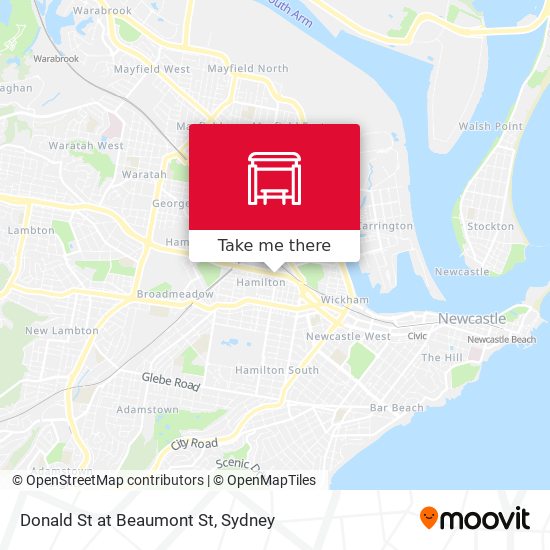 Donald St at Beaumont St map