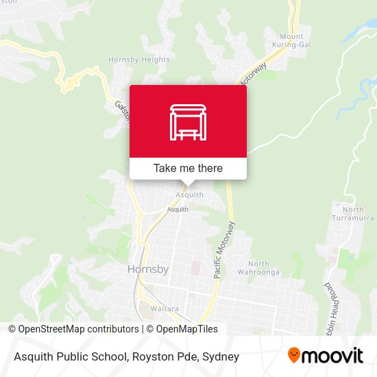 Asquith Public School, Royston Pde map