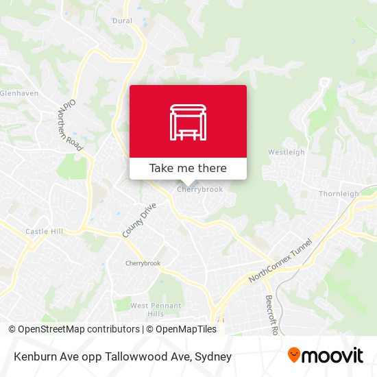 Kenburn Ave opp Tallowwood Ave map
