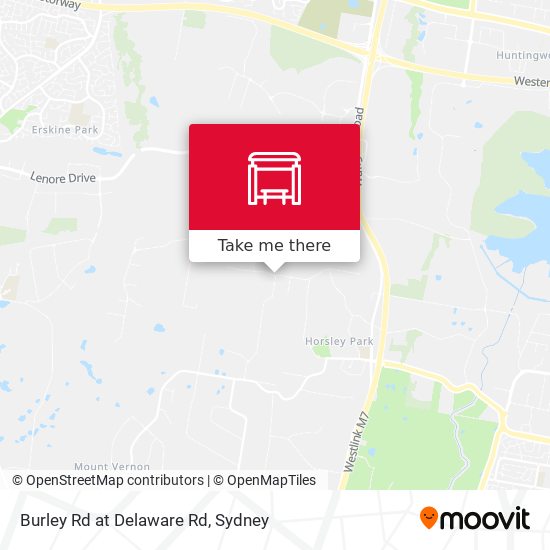 Burley Rd at Delaware Rd map