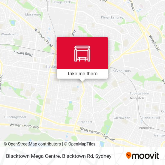 Blacktown Mega Centre, Blacktown Rd map
