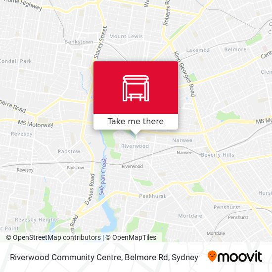 Riverwood Community Centre, Belmore Rd map