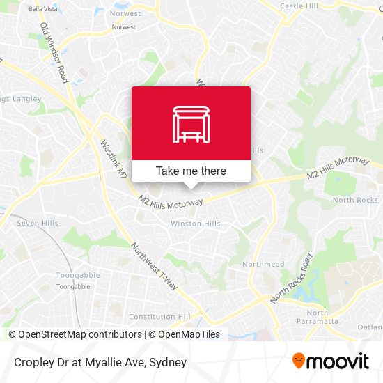 Cropley Dr at Myallie Ave map