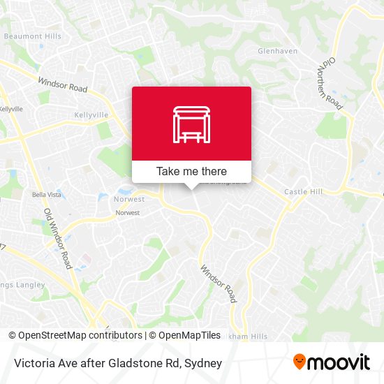 Victoria Ave after Gladstone Rd map