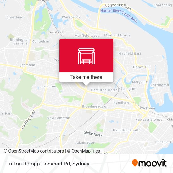 Turton Rd opp Crescent Rd map