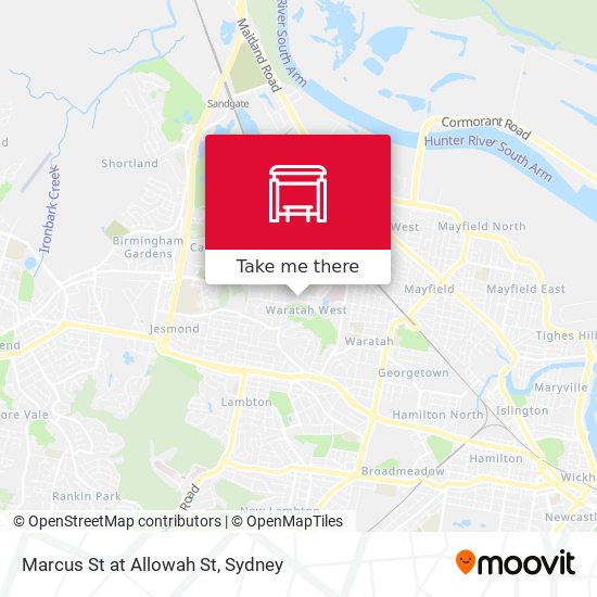 Marcus St at Allowah St map