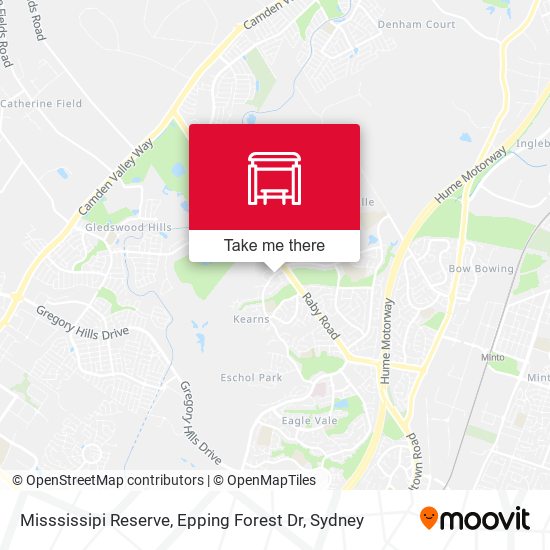 Mapa Misssissipi Reserve, Epping Forest Dr