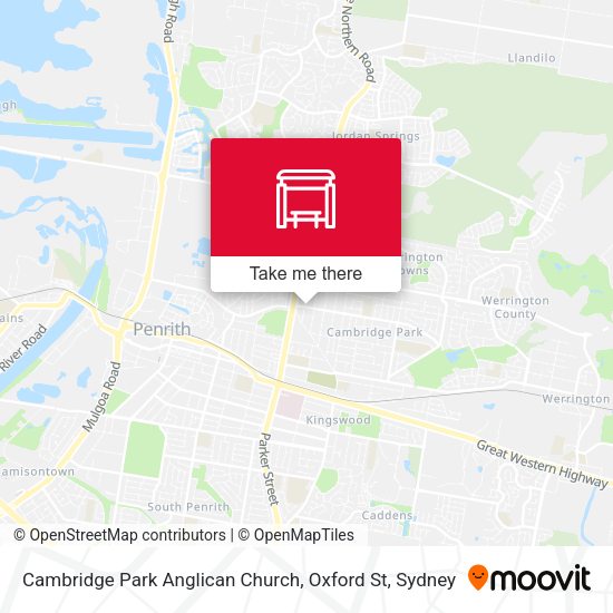 Cambridge Park Anglican Church, Oxford St map