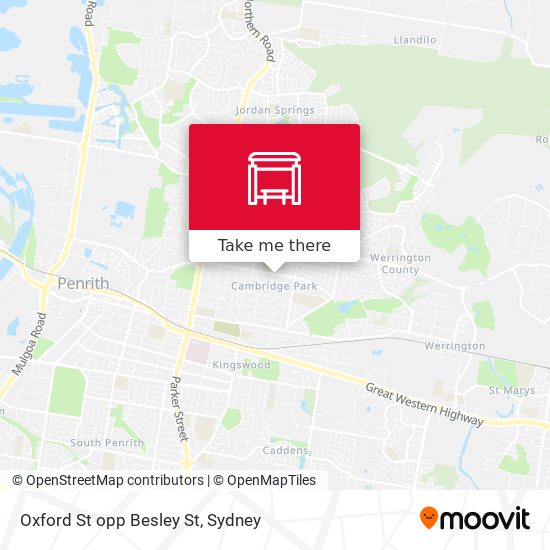 Oxford St opp Besley St map