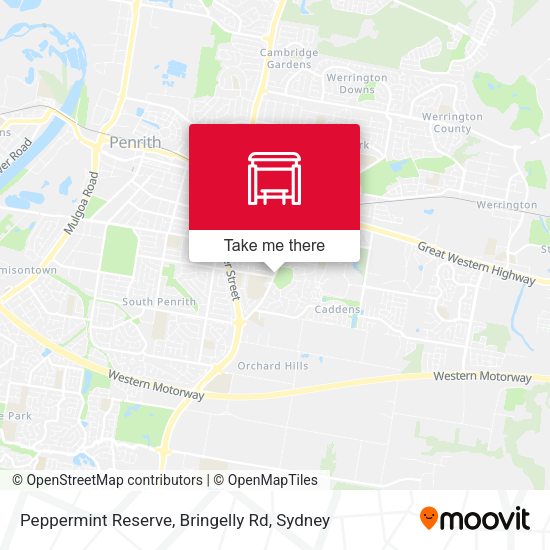 Peppermint Reserve, Bringelly Rd map