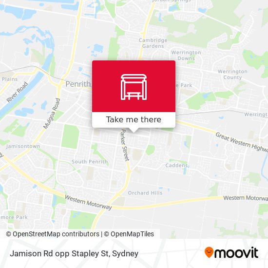 Jamison Rd opp Stapley St map