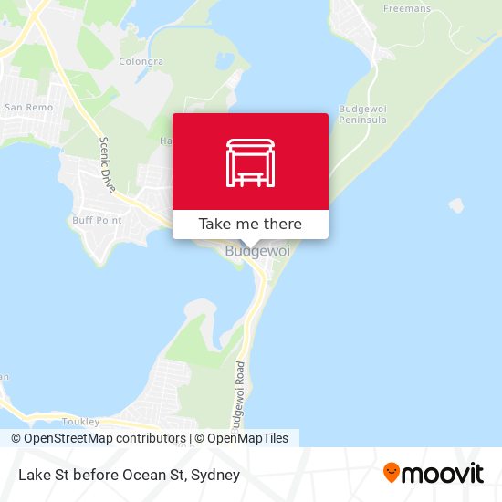 Lake St before Ocean St map