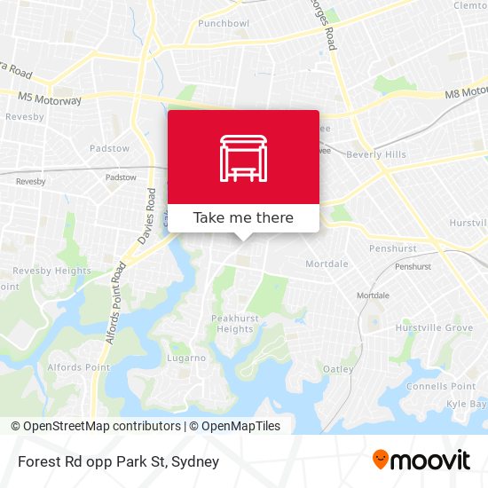 Forest Rd opp Park St map