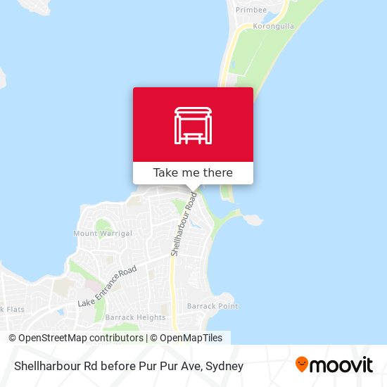 Shellharbour Rd before Pur Pur Ave map