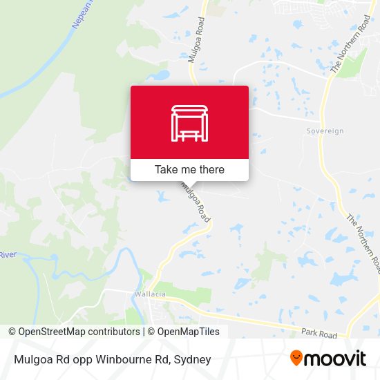 Mulgoa Rd opp Winbourne Rd map
