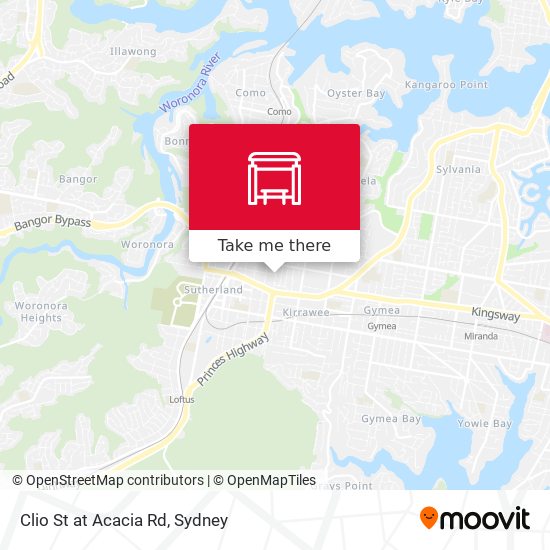 Clio St at Acacia Rd map