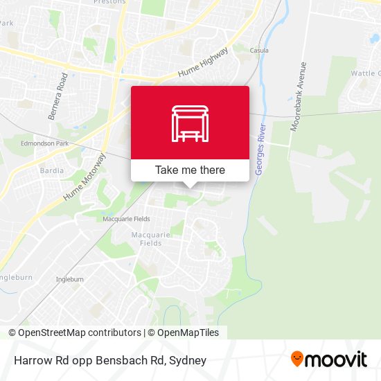 Harrow Rd opp Bensbach Rd map