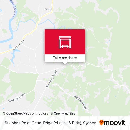 St Johns Rd at Cattai Rdge Rd (Hail & Ride) map