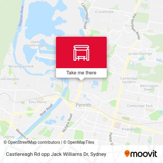 Castlereagh Rd opp Jack Williams Dr map