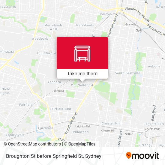 Broughton St before Springfield St map