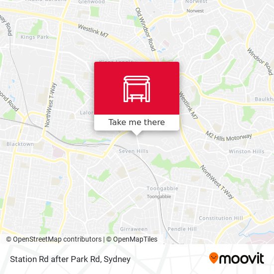 Station Rd after Park Rd map