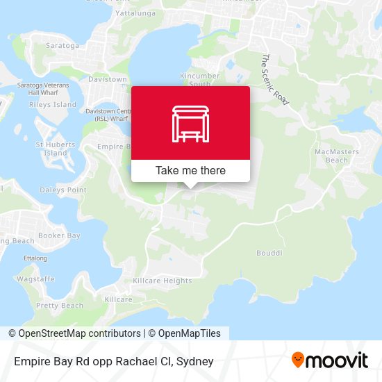 Empire Bay Rd opp Rachael Cl map