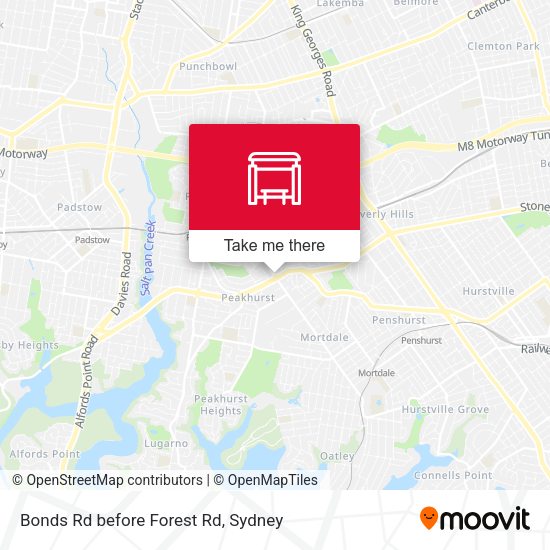 Bonds Rd before Forest Rd map