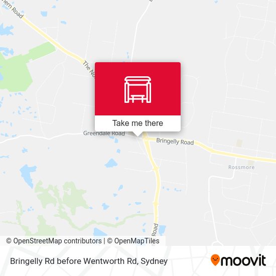 Bringelly Rd before Wentworth Rd map