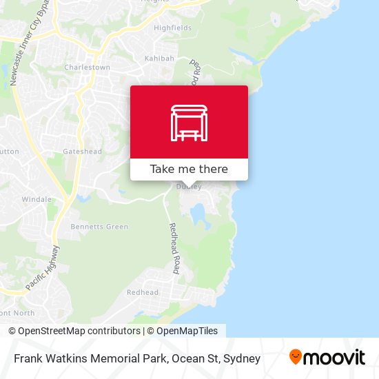 Frank Watkins Memorial Park, Ocean St map