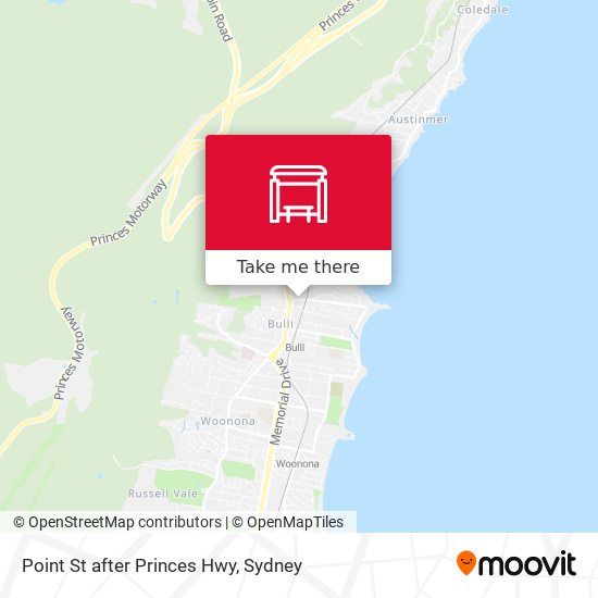 Point St after Princes Hwy map