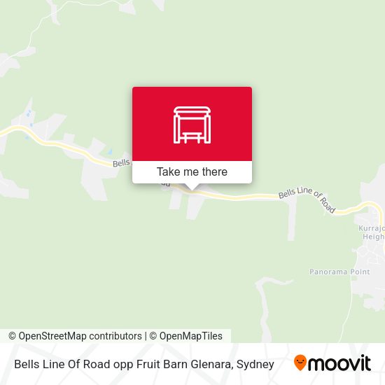 Bells Line Of Road opp Fruit Barn Glenara map