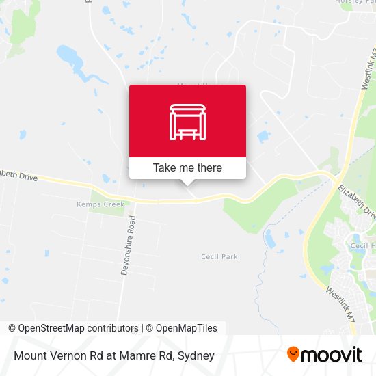 Mount Vernon Rd at Mamre Rd map
