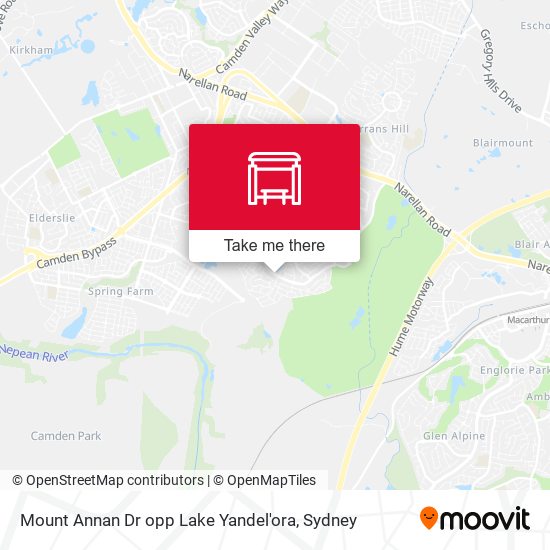 Mount Annan Dr opp Lake Yandel'ora map