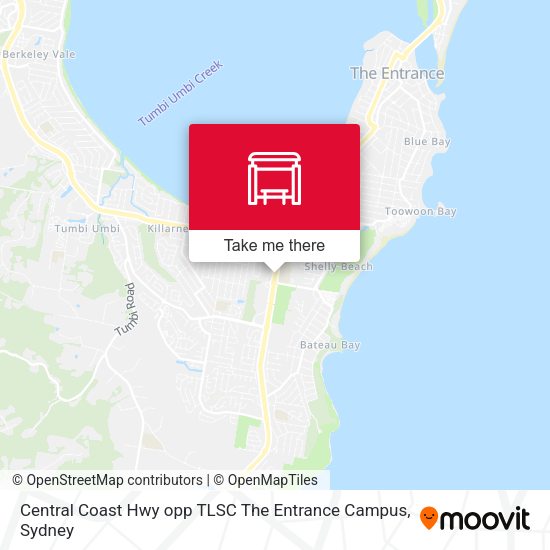 Central Coast Hwy opp TLSC The Entrance Campus map