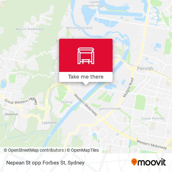 Nepean St opp Forbes St map