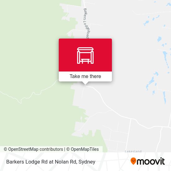 Barkers Lodge Rd at Nolan Rd map