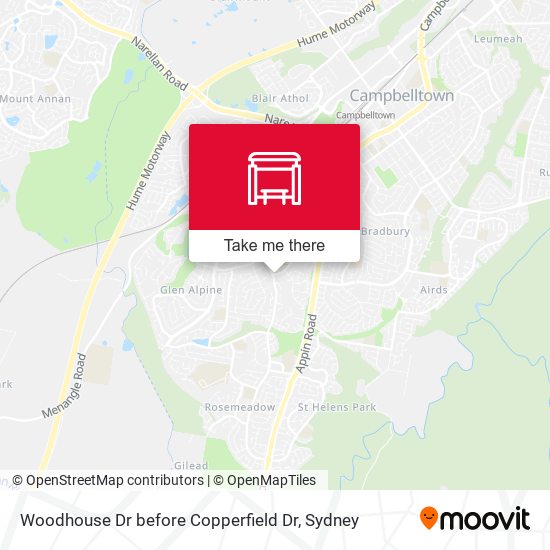 Woodhouse Dr before Copperfield Dr map