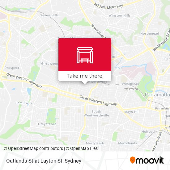 Oatlands St at Layton St map