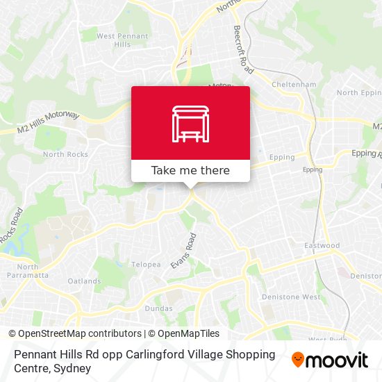 Pennant Hills Rd opp Carlingford Village Shopping Centre map