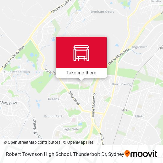 Mapa Robert Townson High School, Thunderbolt Dr